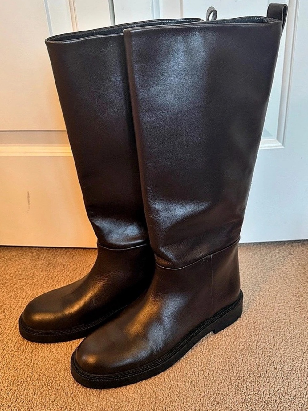 Massimo Dutti Dark Brown Riding Boots NWT